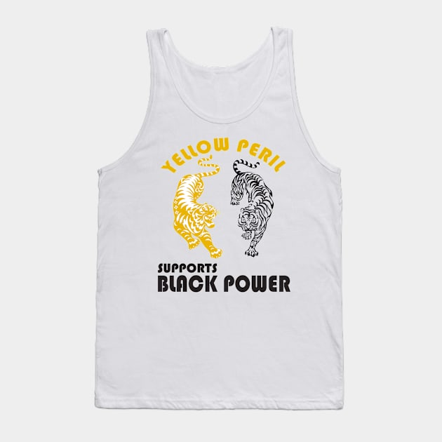 YEIIOW PERIL SUPPORTS BLACK POWER Tank Top by RedLineStore